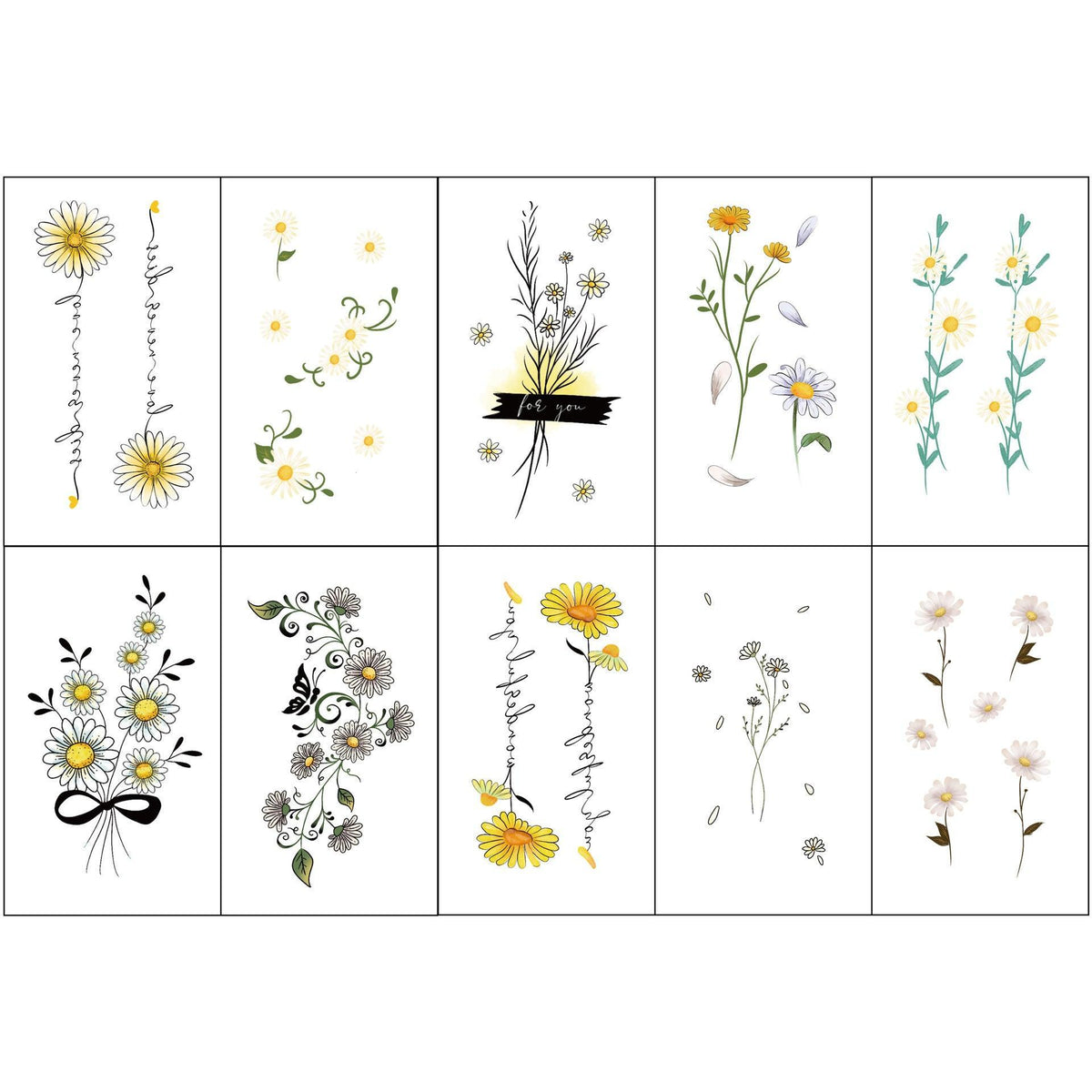 Chic Geometric Skin Decals Tattoo Decal-Ink Art Styles-StylinArts