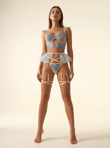 Fioritura Imperiale Embroidered Corset Lingerie Set
