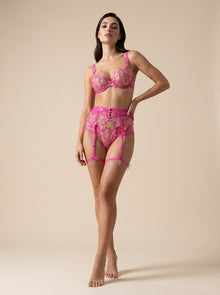 Fiore di Vetro Rose Embroidered Lingerie Set