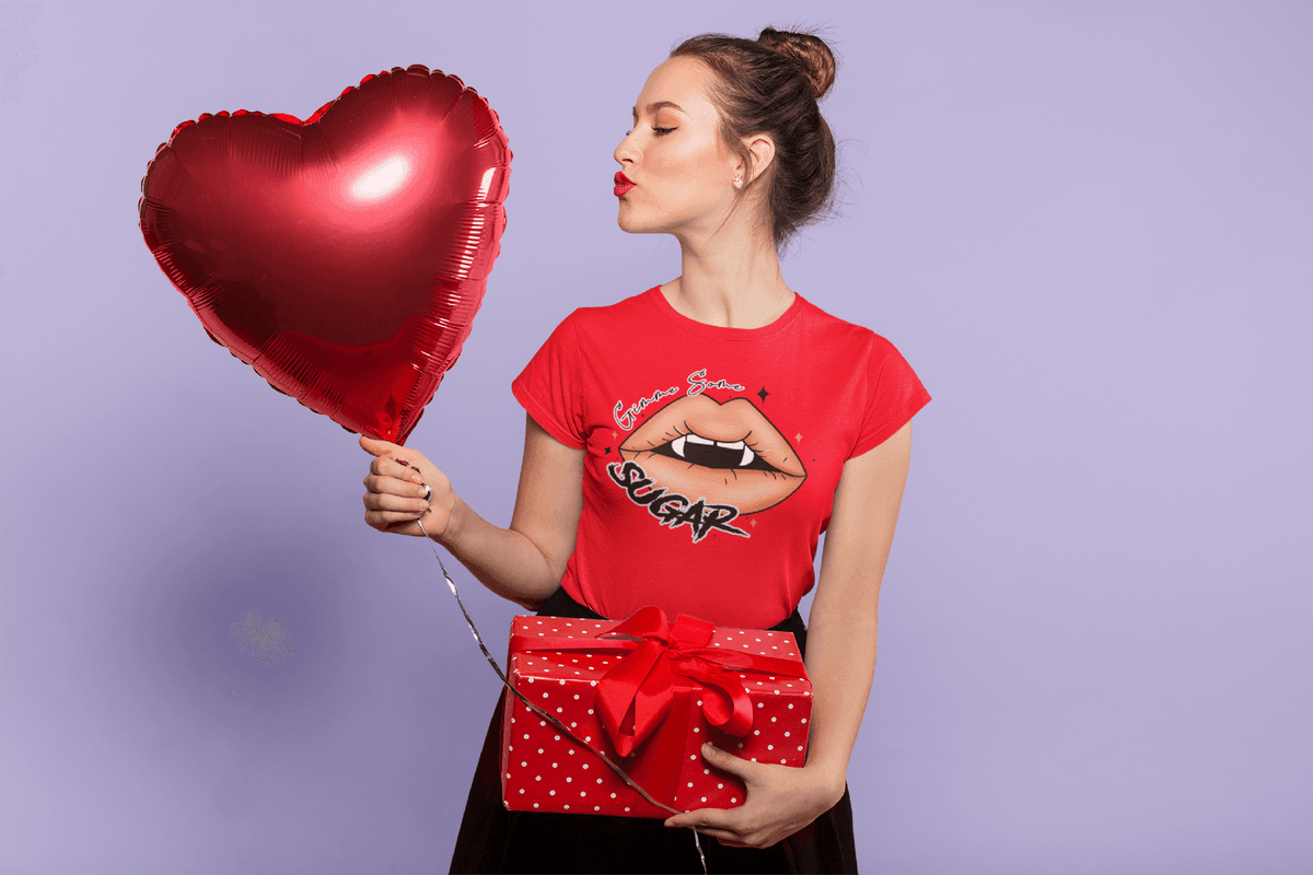 Gimme some SUGAR VALENTINE T-shirt-S-Regular Fit Tee-StylinArts