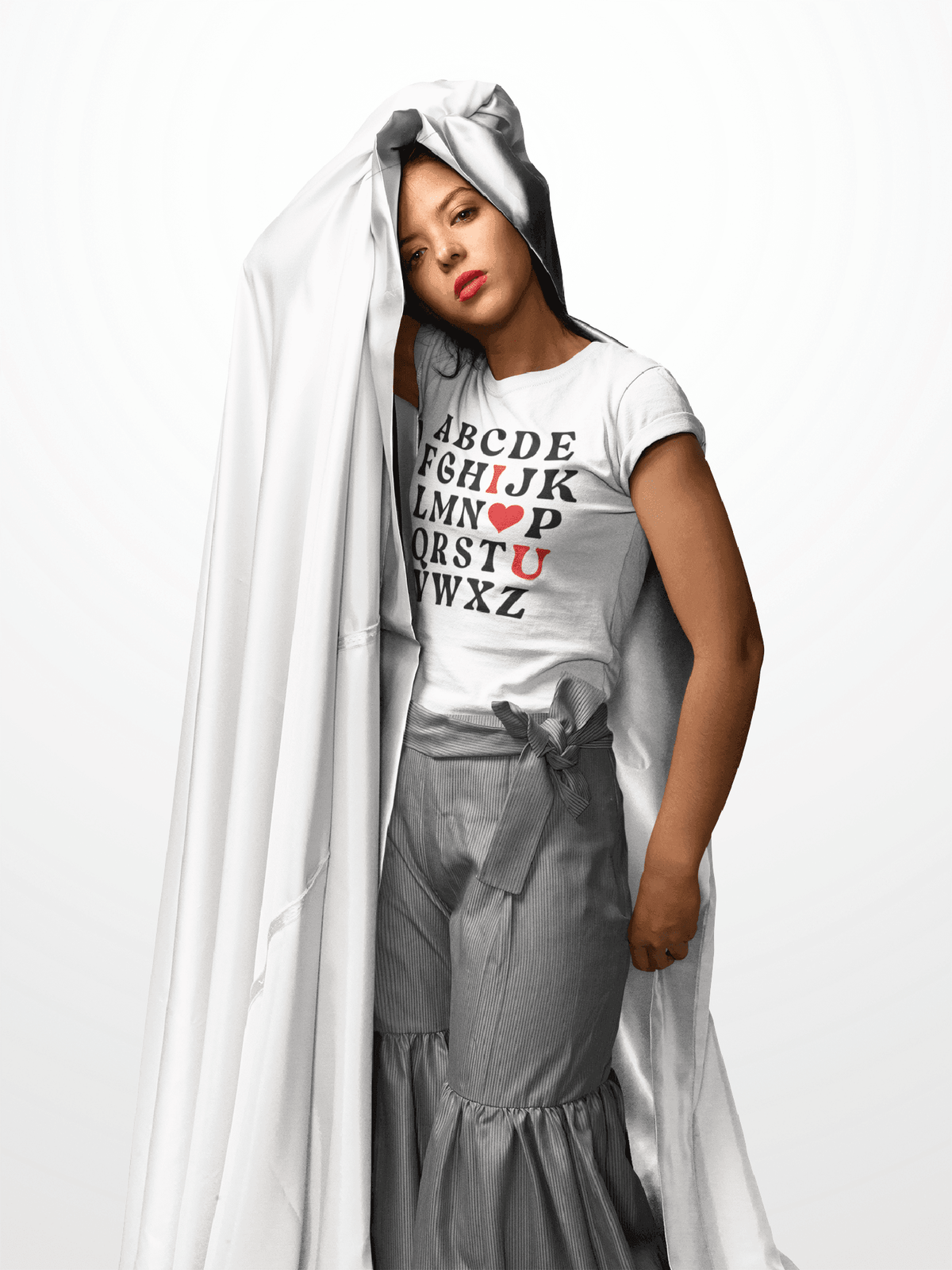 Alphabet I Love You T-Shirt – Minimalist Valentine’s Secret Message Tee-White-S-Regular Fit Tee-StylinArts