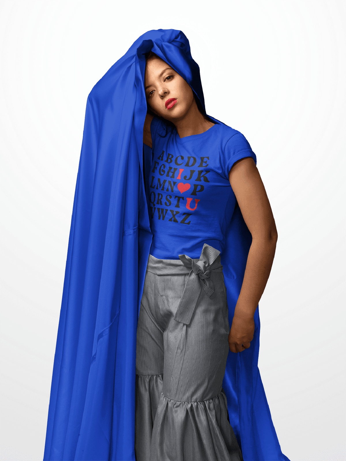 Alphabet I Love You T-Shirt – Minimalist Valentine’s Secret Message Tee-Royal-S-Regular Fit Tee-StylinArts