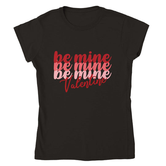 Be Mine Valentine – Flirty Valentine’s Day Shirt-White-S-Regular Fit Tee-StylinArts
