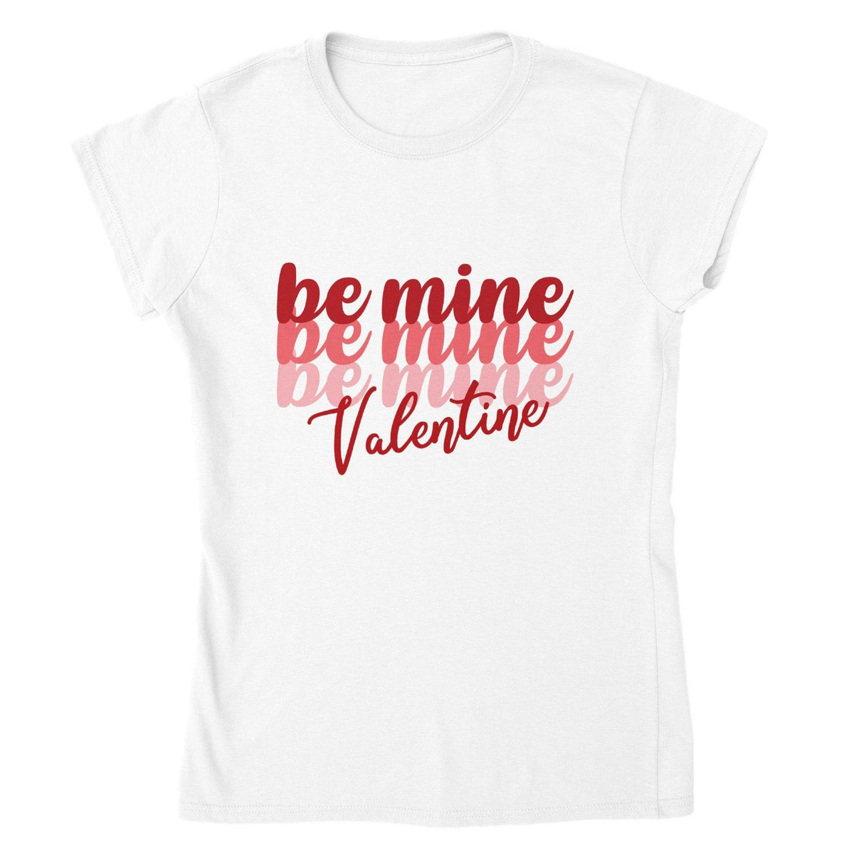 Be Mine Valentine – Flirty Valentine’s Day Shirt-White-S-Regular Fit Tee-StylinArts