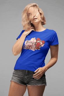 Be My Lobster Valentine’s T-Shirt – Cute Plaid Cartoon Lobster Gift Tee