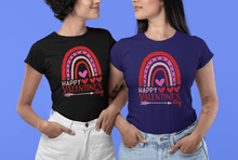Happy Valentine’s Day Rainbow Hearts Tee