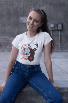 I Have Better Aim Than Cupid T-Shirt – Funny Deer Hunter Valentine’s Tee