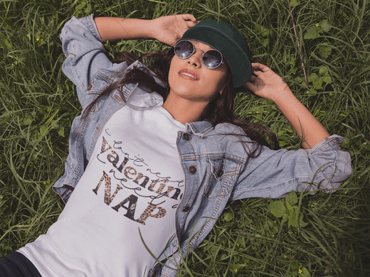 “I Don’t Need a Valentine, I Need a Nap” T-Shirt – Leopard Print Self-Care Tee-White-S-Regular Fit Tee-StylinArts