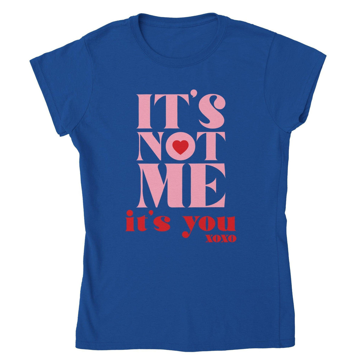 It’s Not Me, It’s You XOXO Tee-White-S-Regular Fit Tee-StylinArts