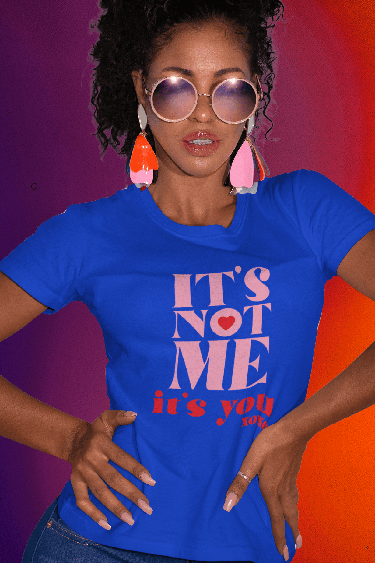 It’s Not Me, It’s You XOXO Tee-Royal-S-Regular Fit Tee-StylinArts
