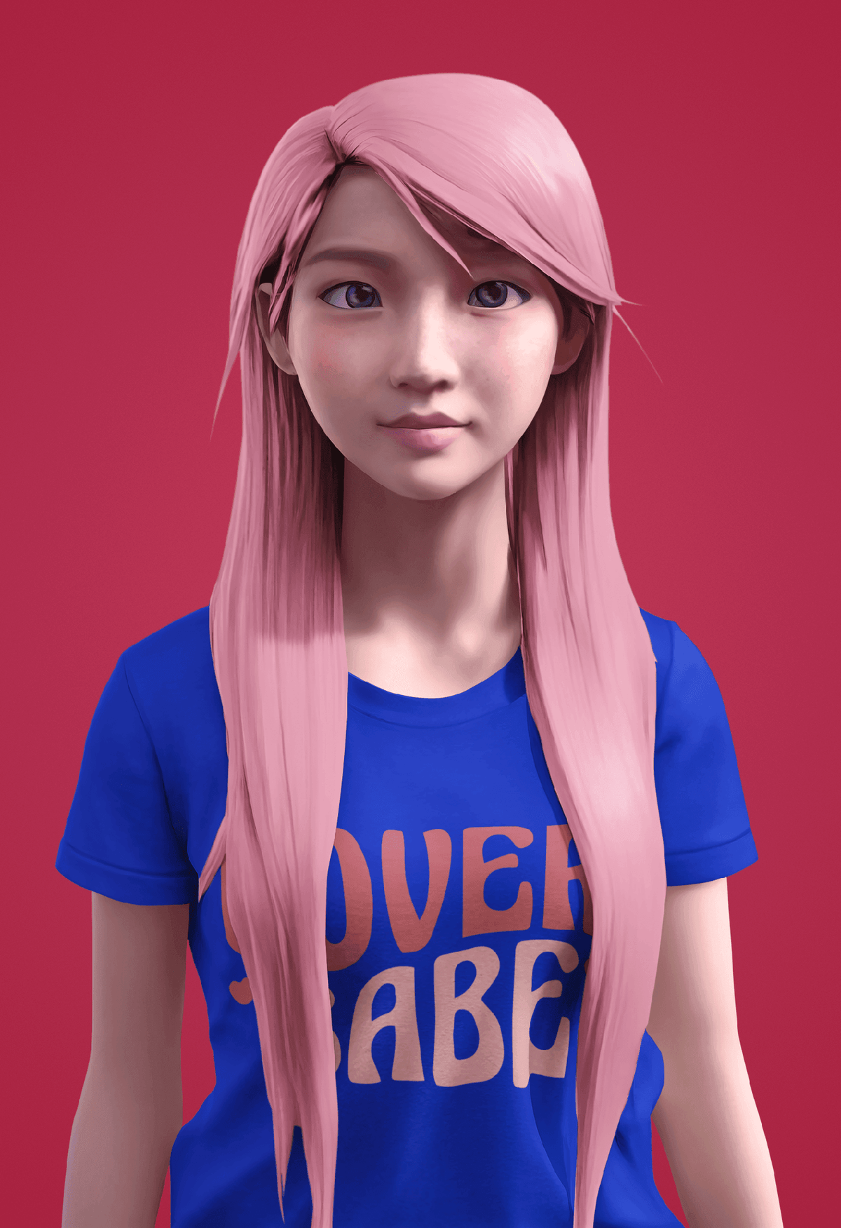 Lover Babe Retro Valentine’s Day Tee-Royal-S-Regular Fit Tee-StylinArts