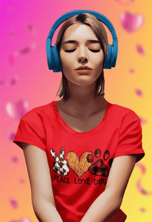 Peace Love Dogs Valentine’s Tee