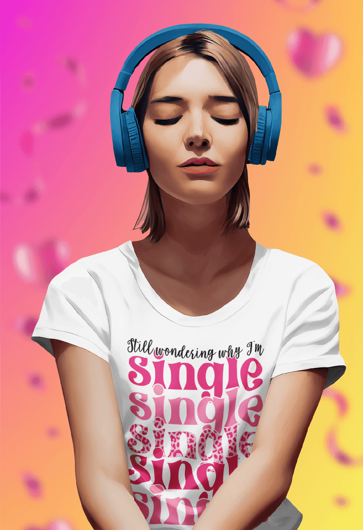 Still Wondering Why I’m Single Tee-White-S-Regular Fit Tee-StylinArts