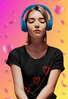 Tic-Tac-Heart Valentine’s Day Tee