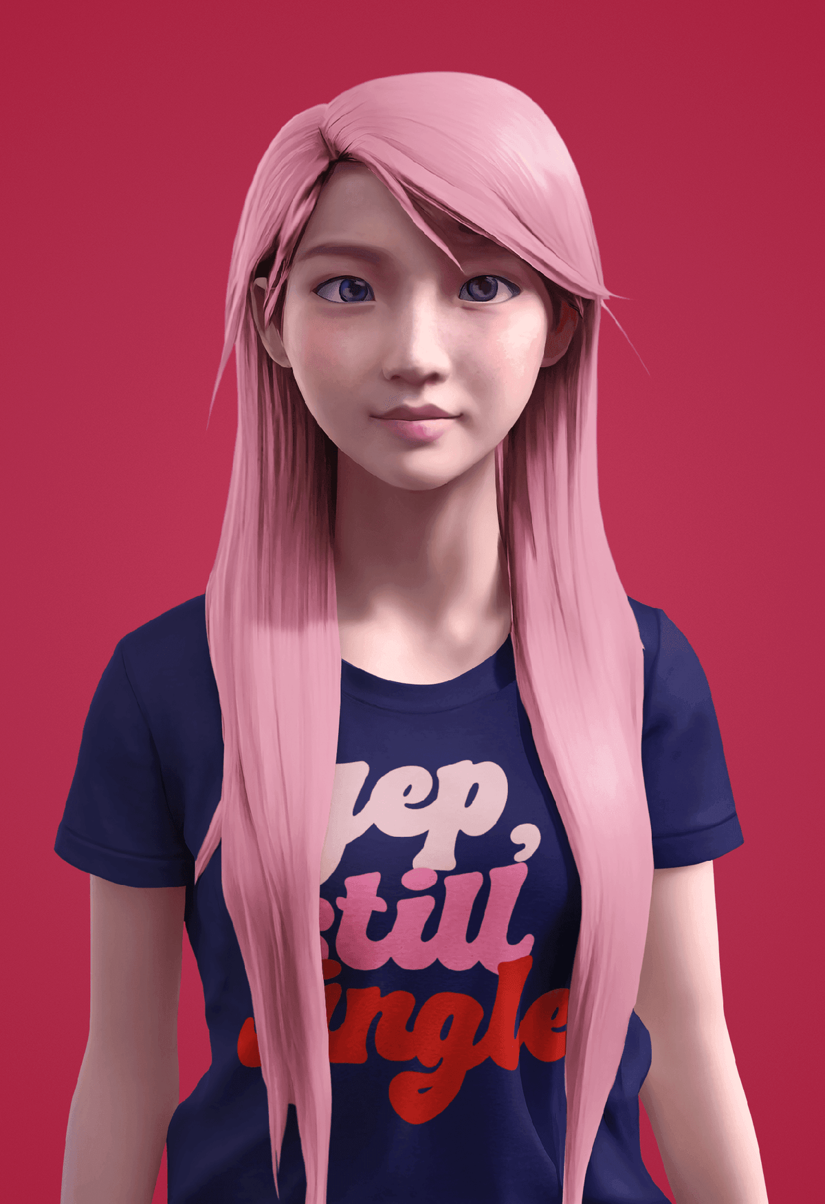 Yep, Still Single Anti-Valentine’s Tee-Navy-S-Regular Fit Tee-StylinArts