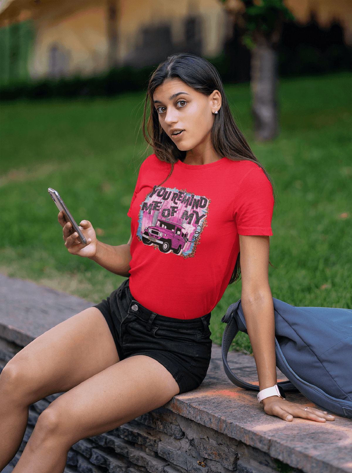 You Remind Me of My Jeep Valentine’s Tee-White-S-Regular Fit Tee-StylinArts